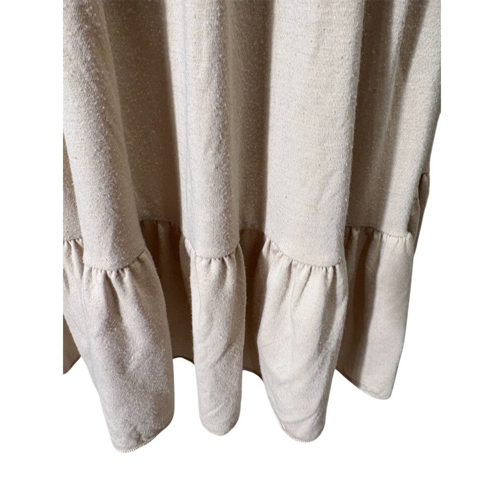 No Boundaries Dress Womens Size M Beige Strapless Midi Boho Coquette Dainty - Picture 3 of 8